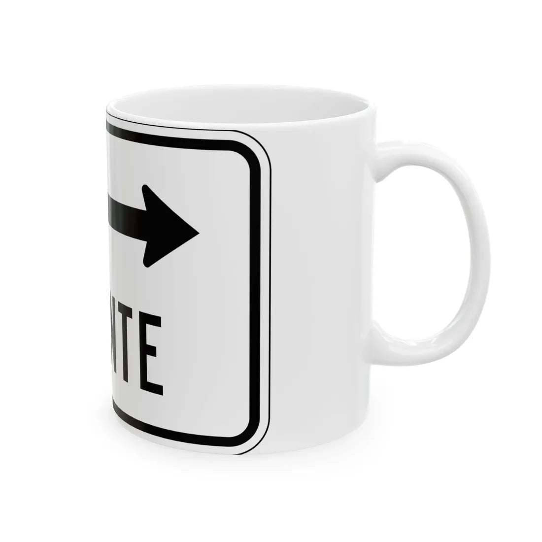 MUTCD-PR R9-3bPRD (Puerto Rico) (Road Sign) White Coffee Mug - Go Mug Yourself