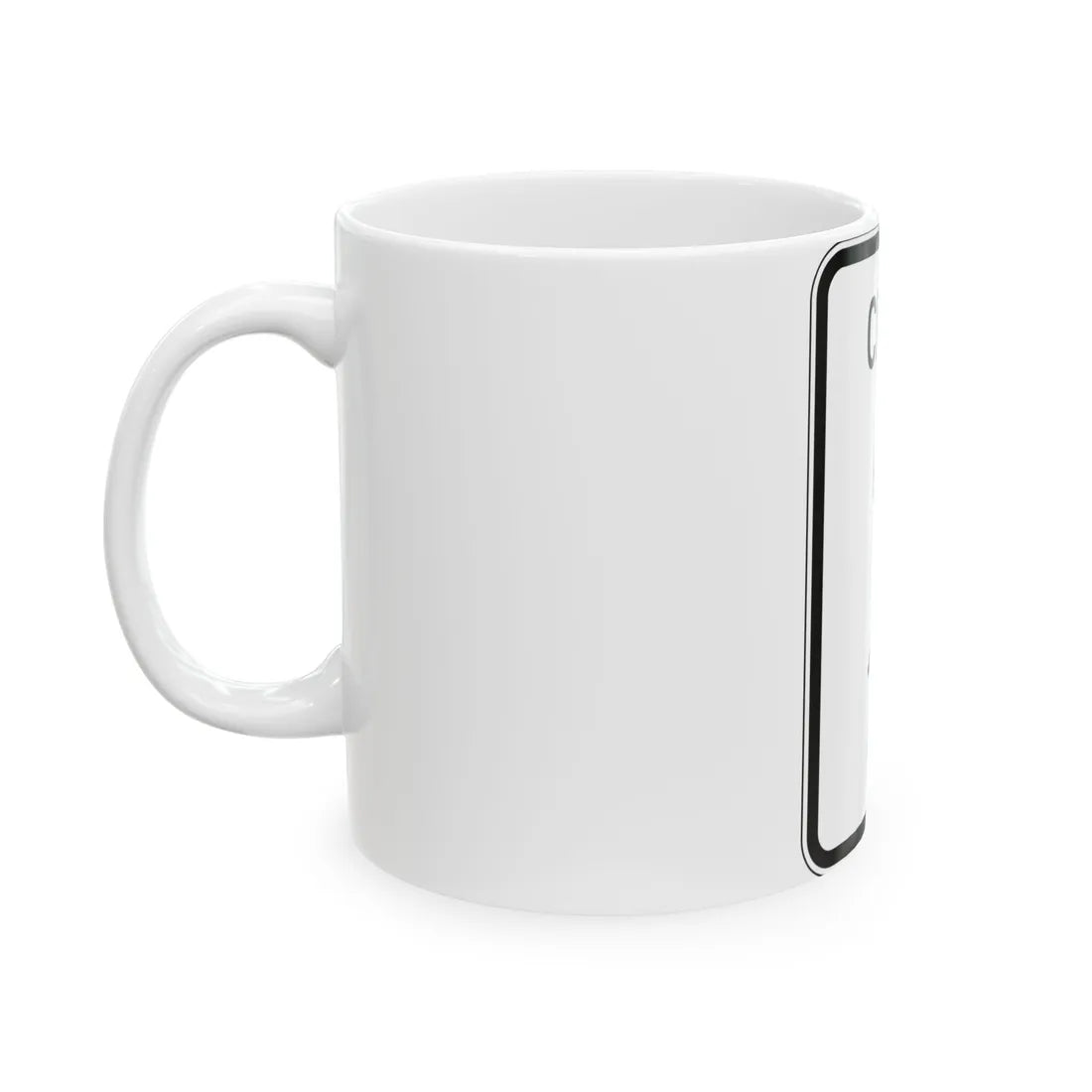 MUTCD-PR R9-6a (Puerto Rico) (Road Sign) White Coffee Mug - Go Mug Yourself