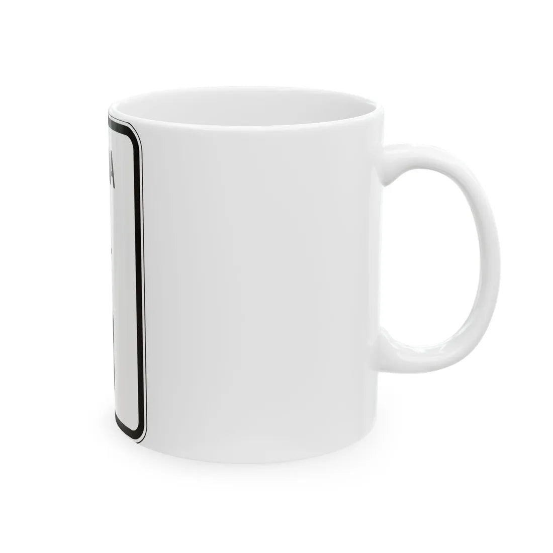 MUTCD-PR R9-6a (Puerto Rico) (Road Sign) White Coffee Mug - Go Mug Yourself