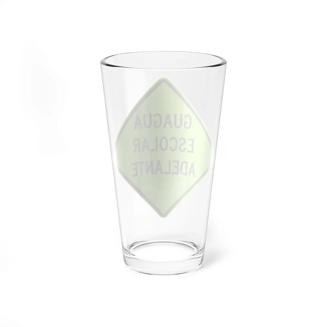 MUTCD-PR S3-2 (Puerto Rico) (Road Sign) Pint Glass 16oz - Go Mug Yourself