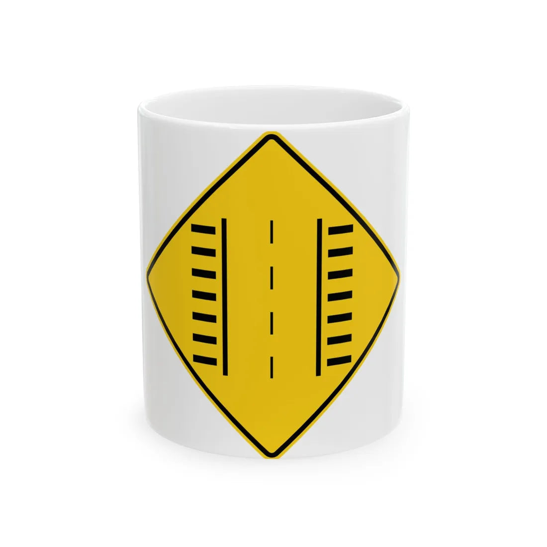 MUTCD-PR W17-3a (Puerto Rico) (Road Sign) White Coffee Mug 11oz - Go Mug Yourself