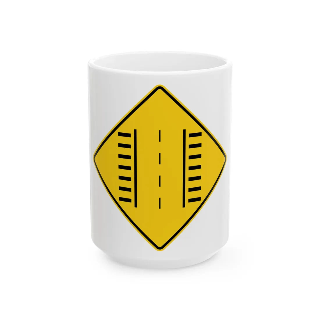 MUTCD-PR W17-3a (Puerto Rico) (Road Sign) White Coffee Mug 15oz - Go Mug Yourself