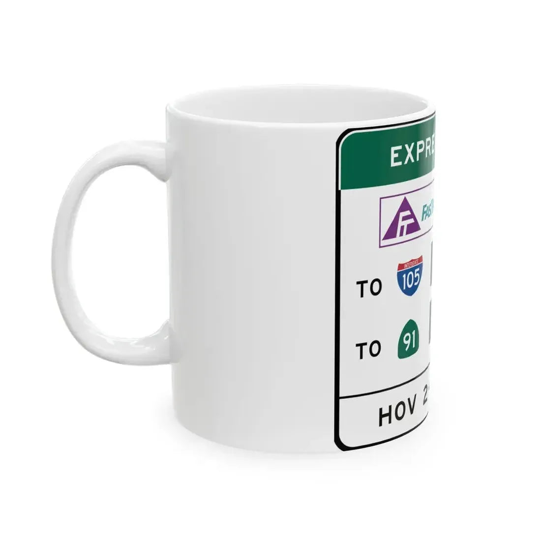 MUTCD R3-48a California (California) (Road Sign) White Coffee Mug - Go Mug Yourself