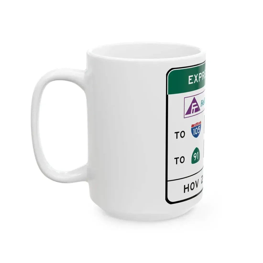 MUTCD R3-48a California (California) (Road Sign) White Coffee Mug - Go Mug Yourself