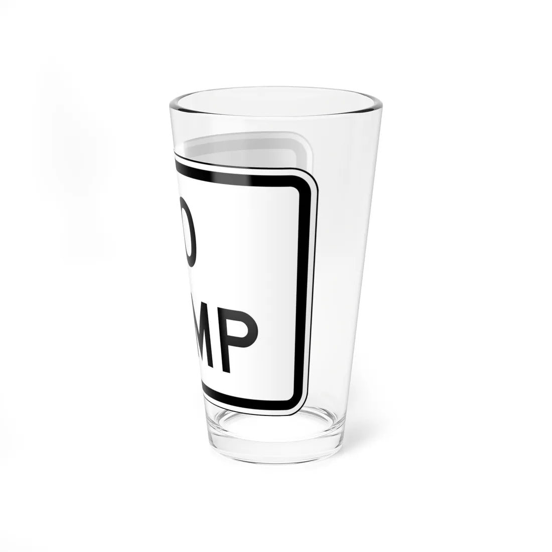 MUTCD-TX R1-2bTP (Texas) (Road Sign) Pint Glass 16oz - Go Mug Yourself