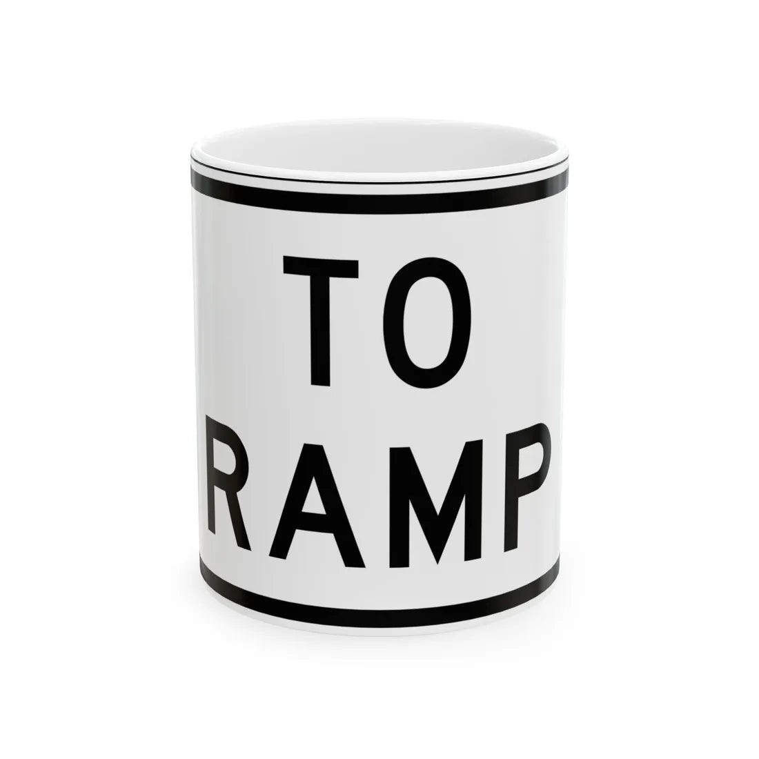 MUTCD-TX R1-2bTP (Texas) (Road Sign) White Coffee Mug 11oz - Go Mug Yourself