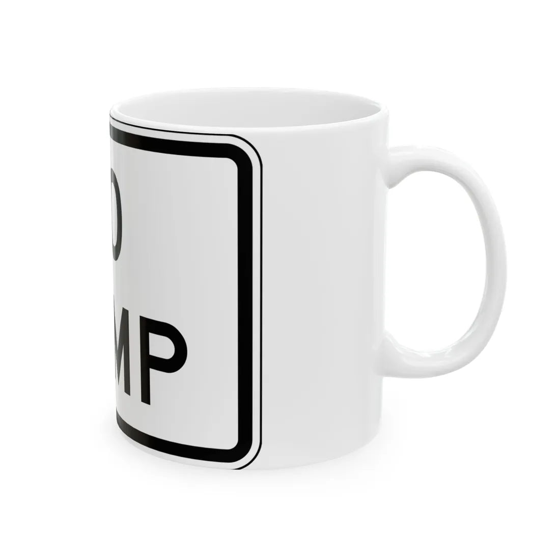 MUTCD-TX R1-2bTP (Texas) (Road Sign) White Coffee Mug - Go Mug Yourself