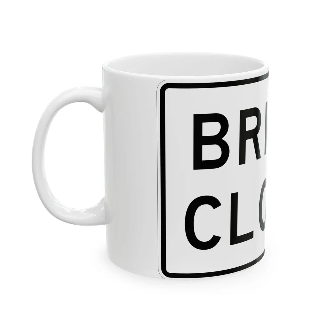 MUTCD-TX R11-2aT (Texas) (Road Sign) White Coffee Mug - Go Mug Yourself
