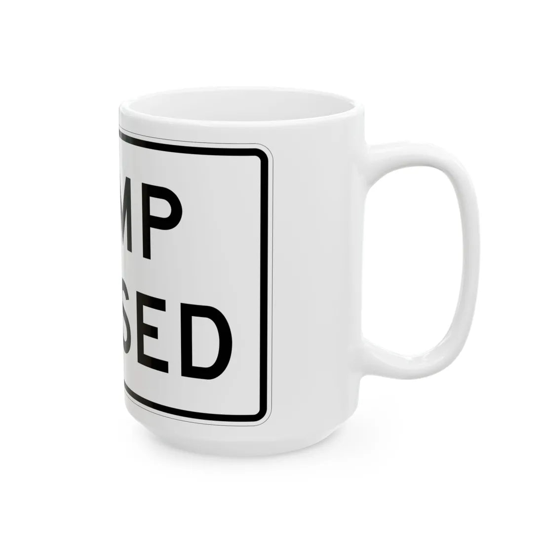 MUTCD-TX R11-2bT (Texas) (Road Sign) White Coffee Mug - Go Mug Yourself