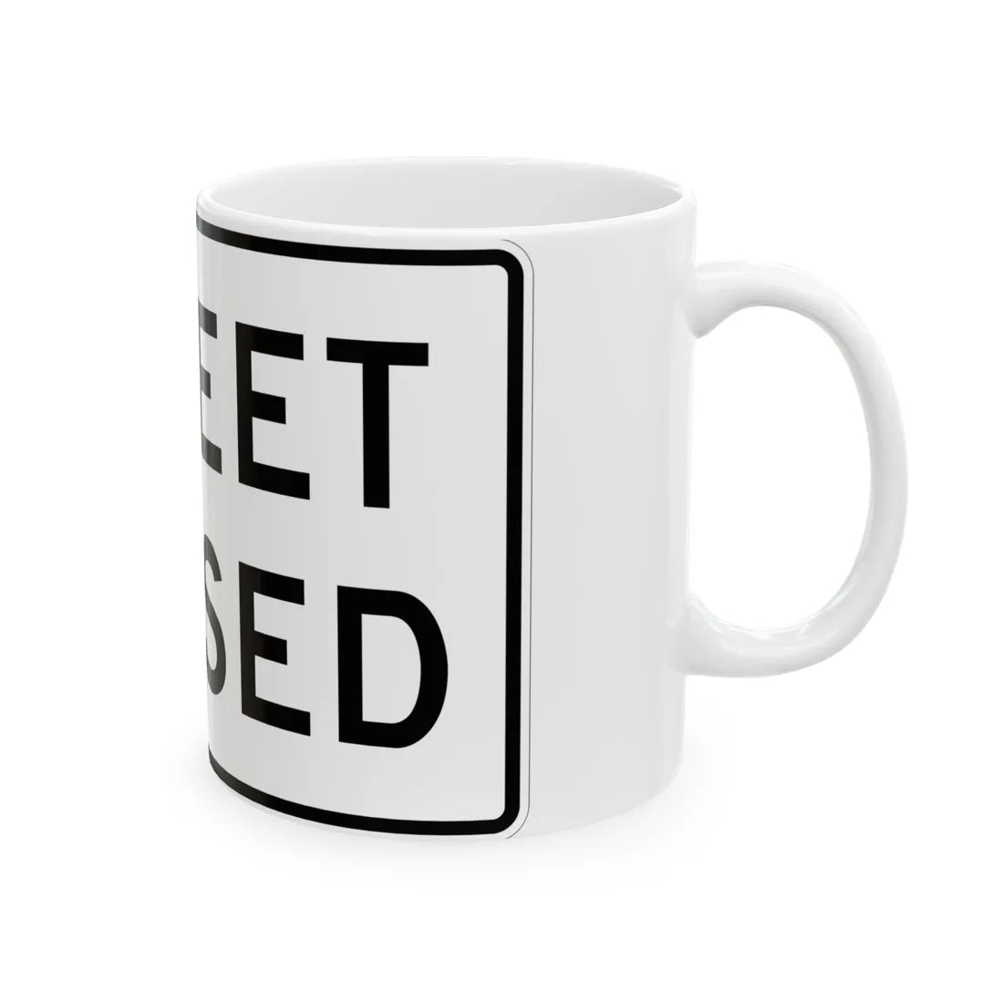 MUTCD-TX R11-2cT (Texas) (Road Sign) White Coffee Mug - Go Mug Yourself