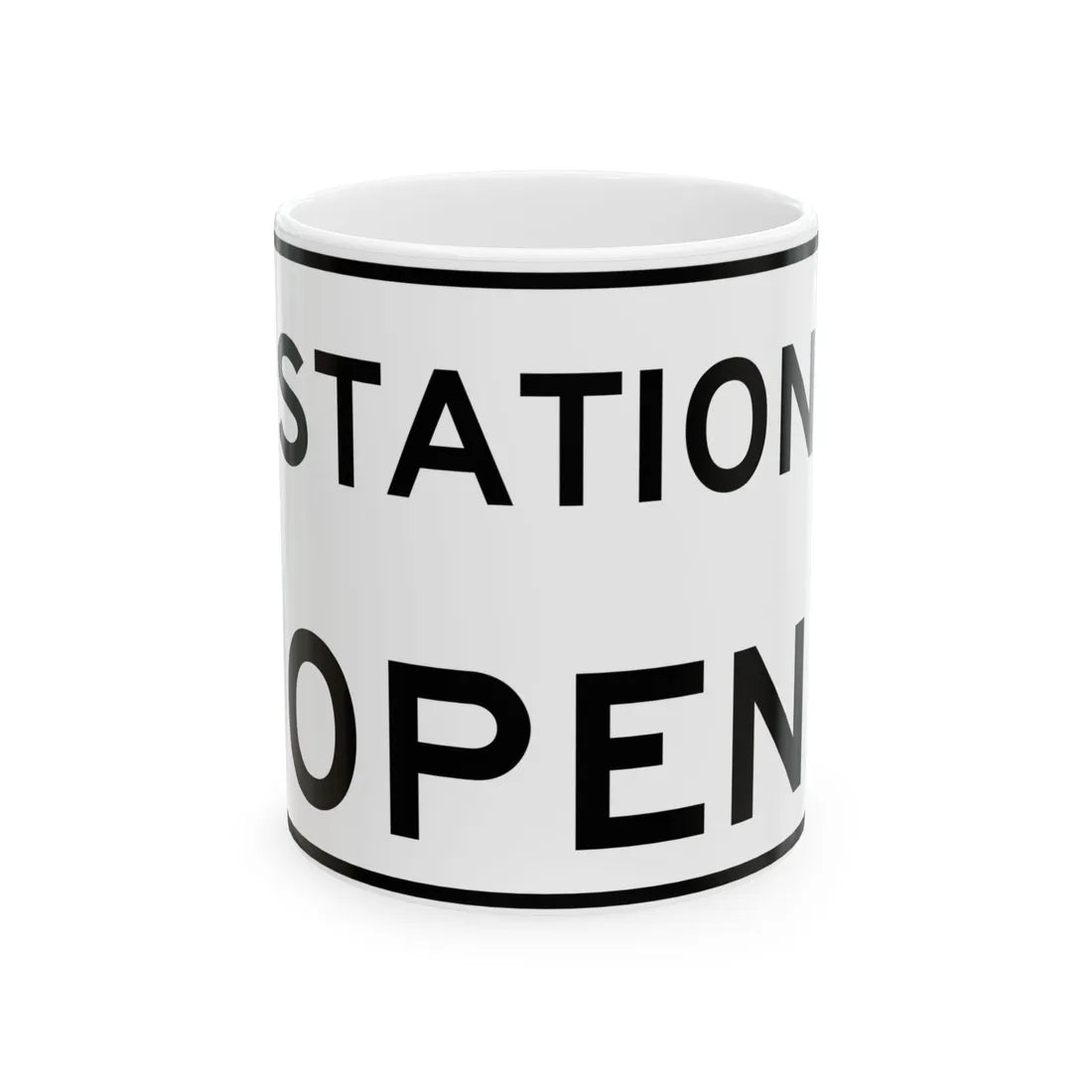 MUTCD-TX R13-7aTP (Texas) (Road Sign) White Coffee Mug 11oz - Go Mug Yourself