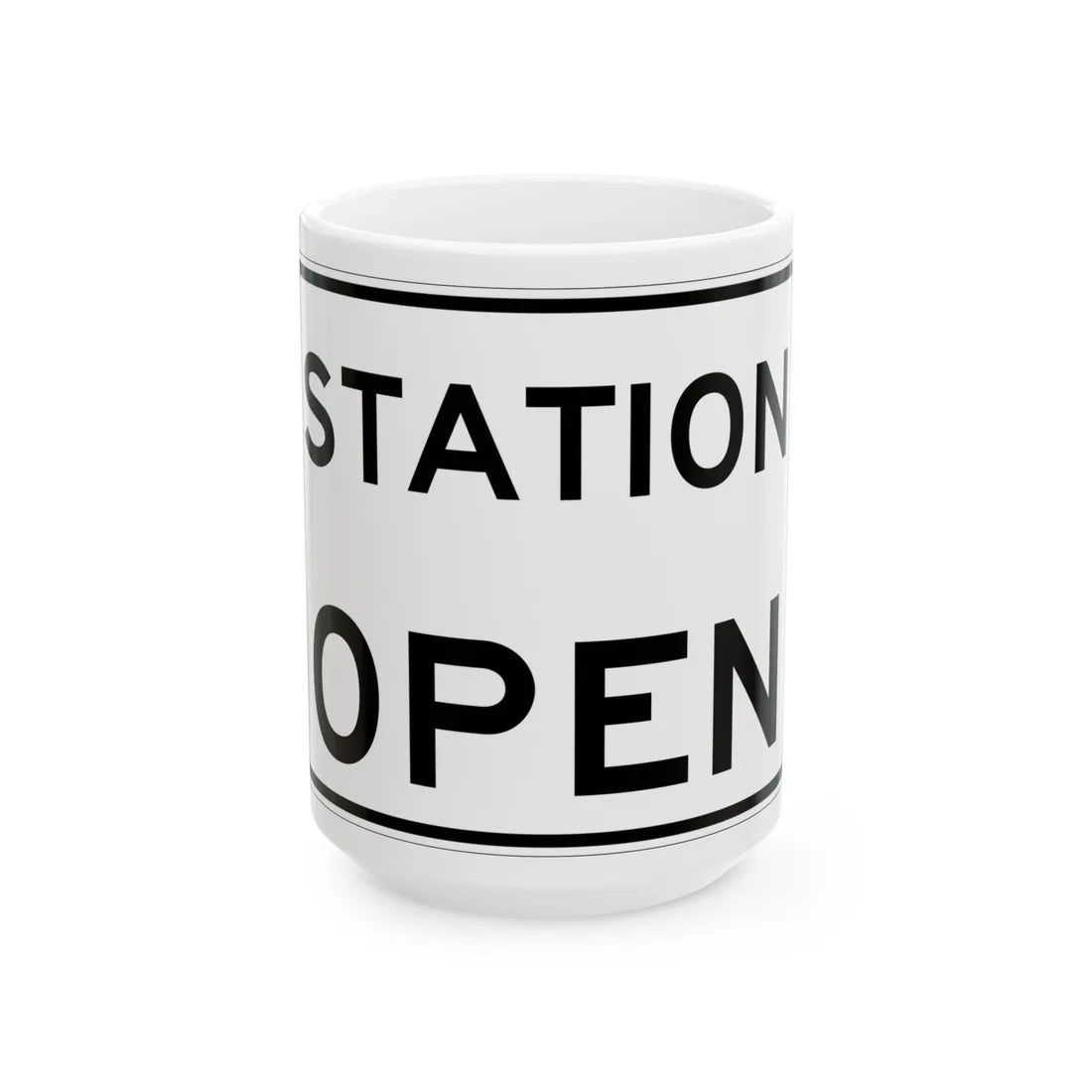 MUTCD-TX R13-7aTP (Texas) (Road Sign) White Coffee Mug 15oz - Go Mug Yourself