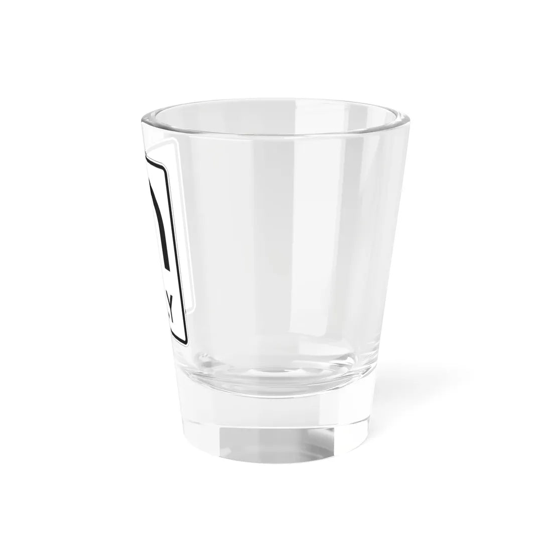 MUTCD-TX R3-8uT (Texas) (Road Sign) Shot Glass 1.5oz - Go Mug Yourself