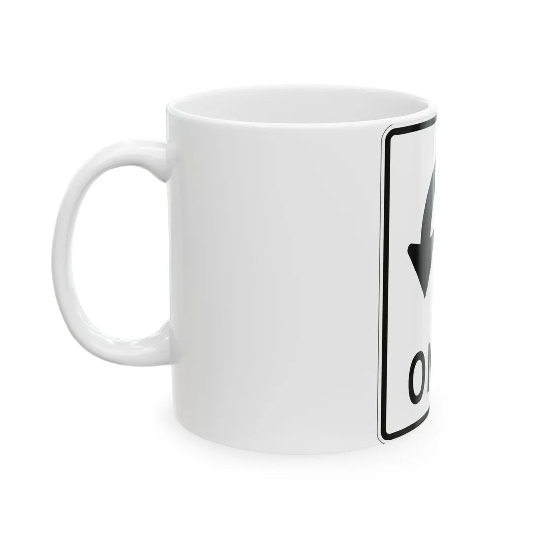 MUTCD-TX R3-8uT (Texas) (Road Sign) White Coffee Mug - Go Mug Yourself