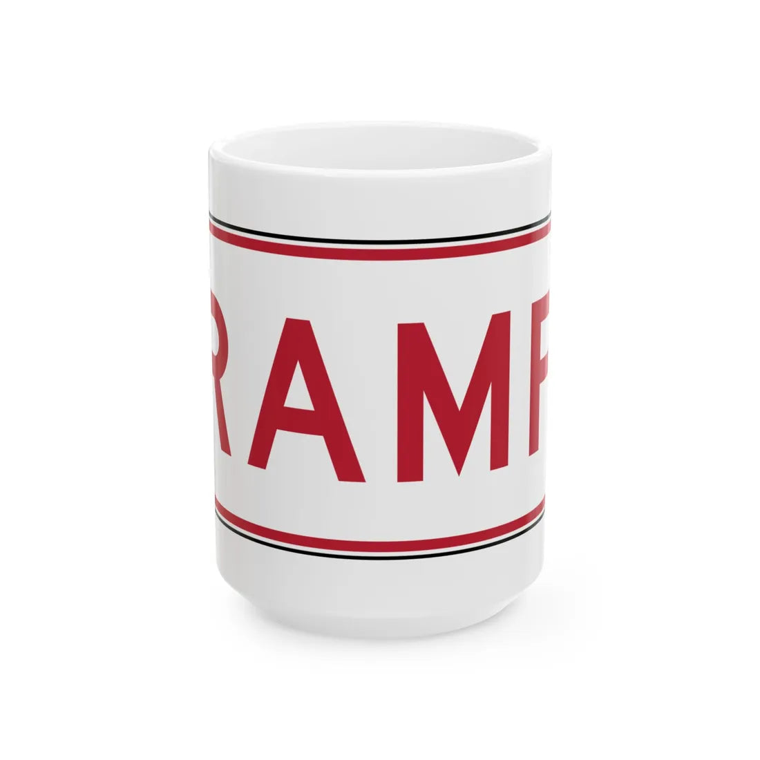 MUTCD-TX R5-1TP (Texas) (Road Sign) White Coffee Mug 15oz - Go Mug Yourself