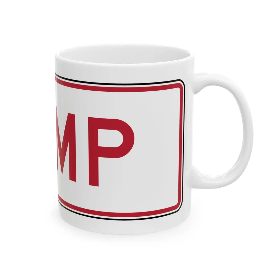 MUTCD-TX R5-1TP (Texas) (Road Sign) White Coffee Mug - Go Mug Yourself