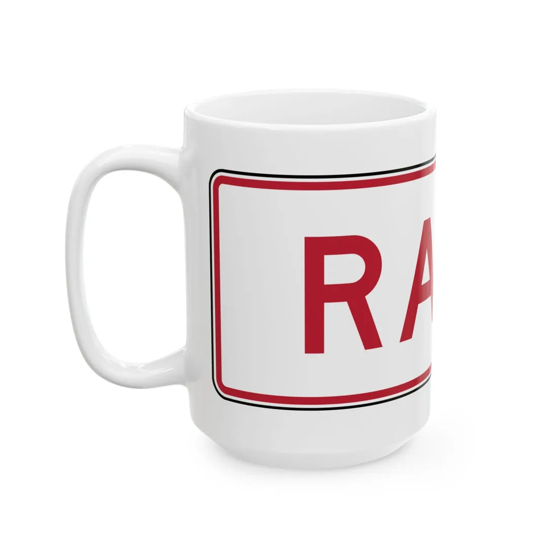 MUTCD-TX R5-1TP (Texas) (Road Sign) White Coffee Mug - Go Mug Yourself
