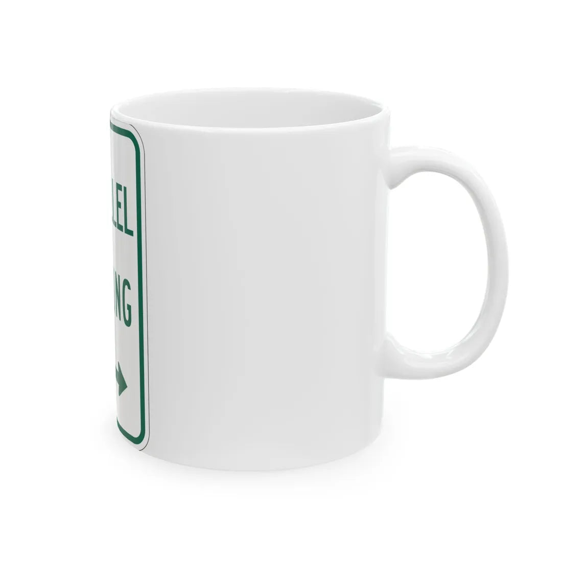 MUTCD-TX R7-11TR (Texas) (Road Sign) White Coffee Mug - Go Mug Yourself