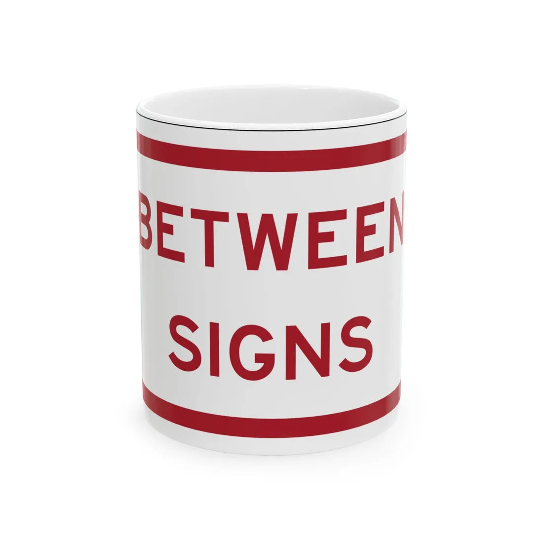 MUTCD-TX R7-202aTP RED (Texas) (Road Sign) White Coffee Mug 11oz - Go Mug Yourself