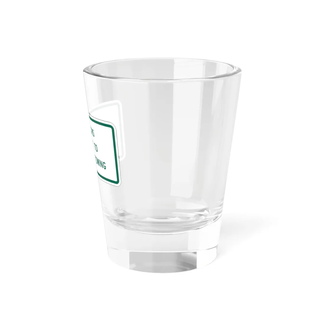 MUTCD-TX R7-8aPT (Texas) (Road Sign) Shot Glass 1.5oz - Go Mug Yourself