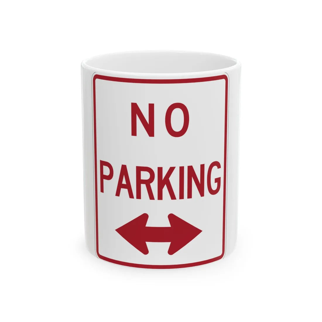 MUTCD-TX R8-3aTDBL (Texas) (Road Sign) White Coffee Mug 11oz - Go Mug Yourself
