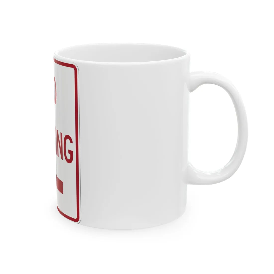 MUTCD-TX R8-3aTL (Texas) (Road Sign) White Coffee Mug - Go Mug Yourself