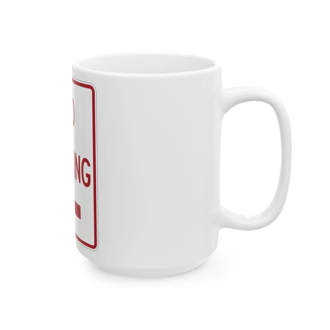 MUTCD-TX R8-3aTL (Texas) (Road Sign) White Coffee Mug - Go Mug Yourself