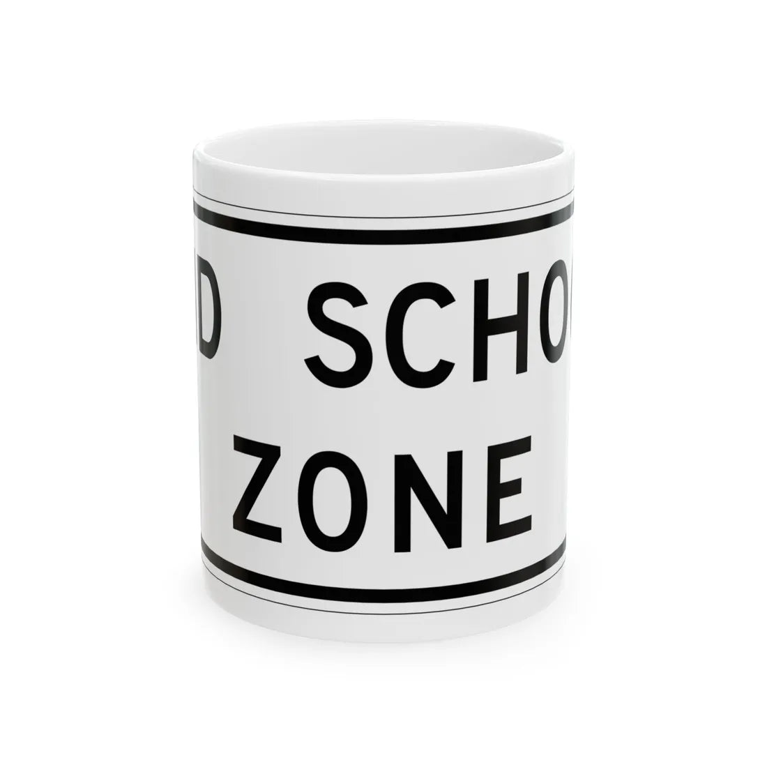 MUTCD-TX S5-2aTP (Texas) (Road Sign) White Coffee Mug 11oz - Go Mug Yourself