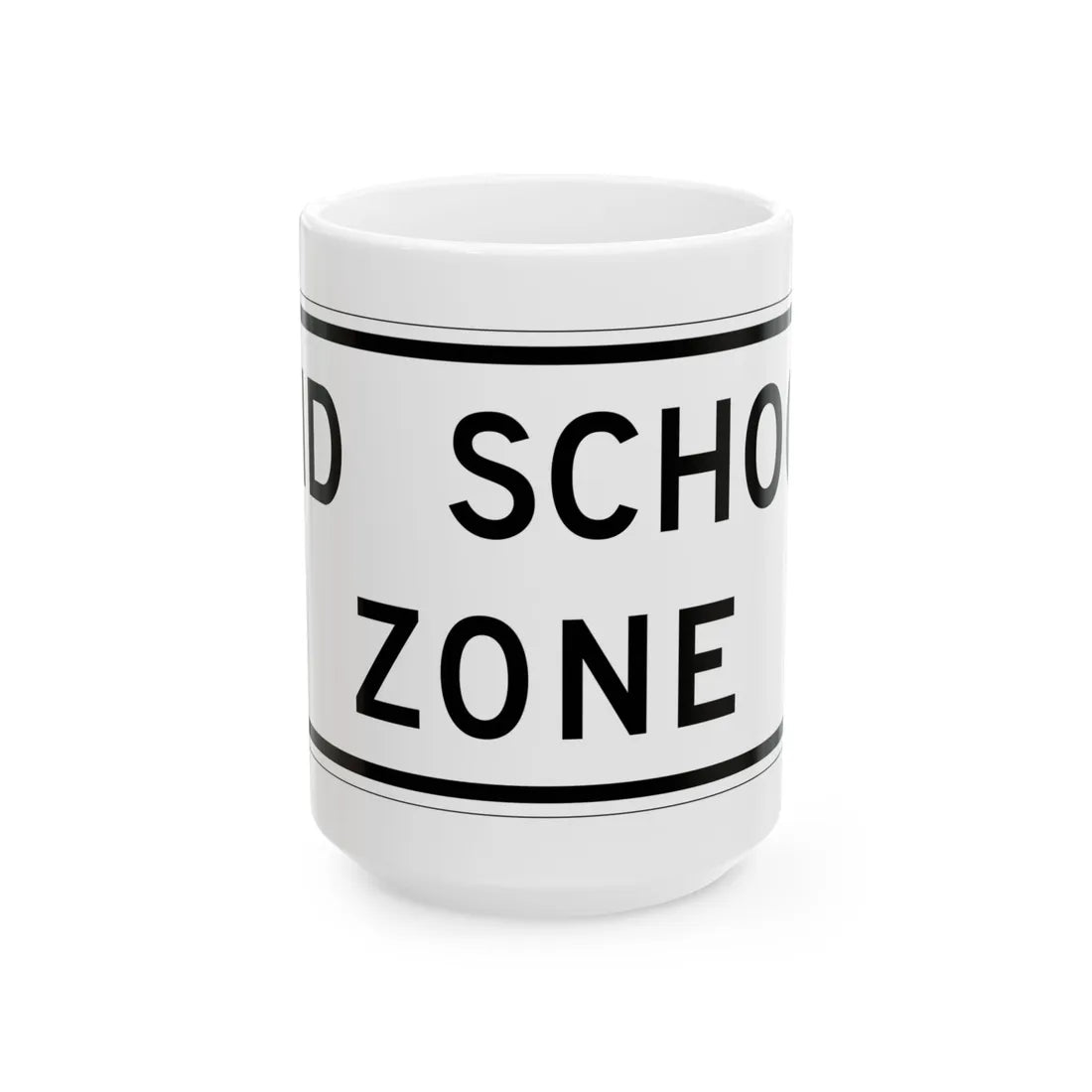 MUTCD-TX S5-2aTP (Texas) (Road Sign) White Coffee Mug 15oz - Go Mug Yourself