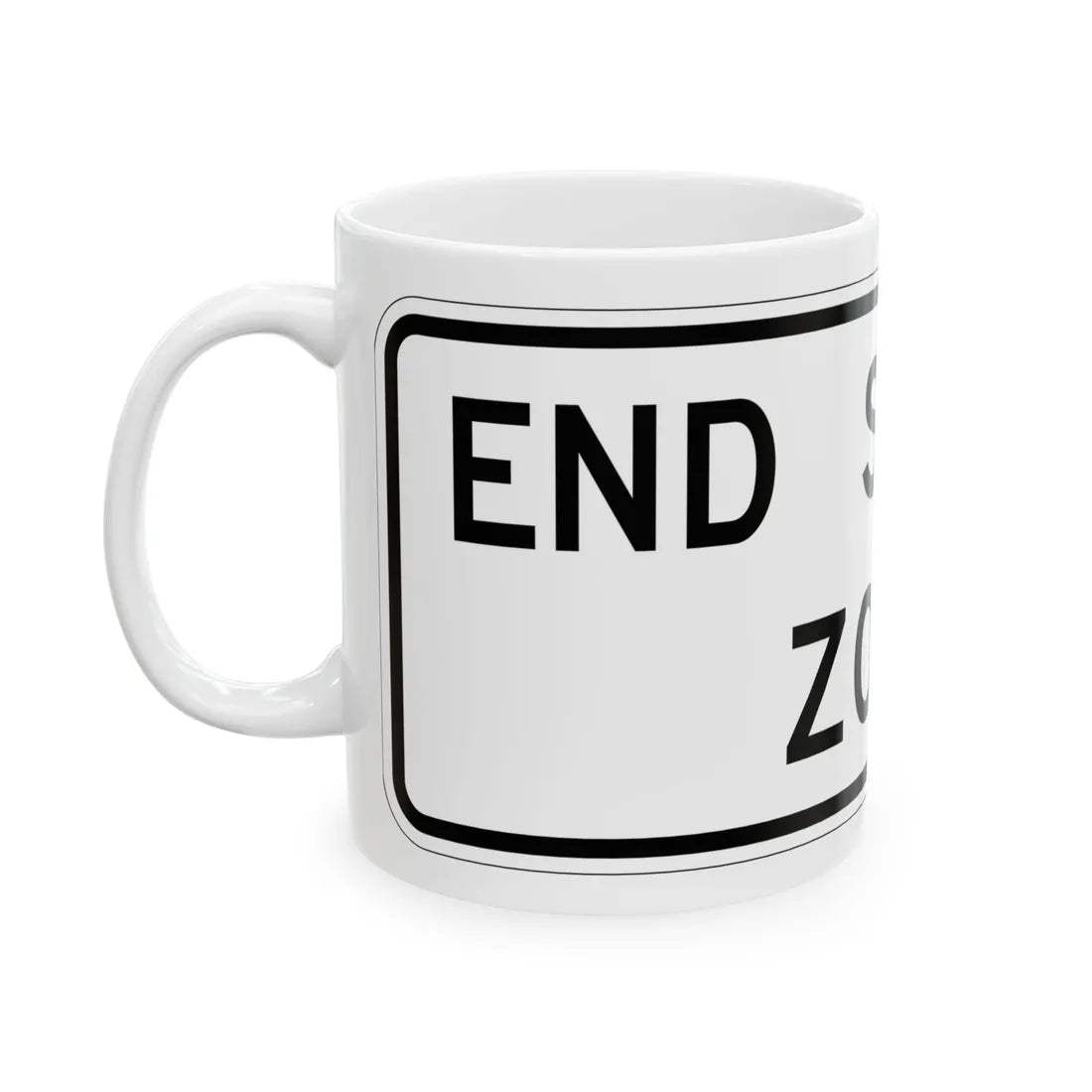 MUTCD-TX S5-2aTP (Texas) (Road Sign) White Coffee Mug - Go Mug Yourself