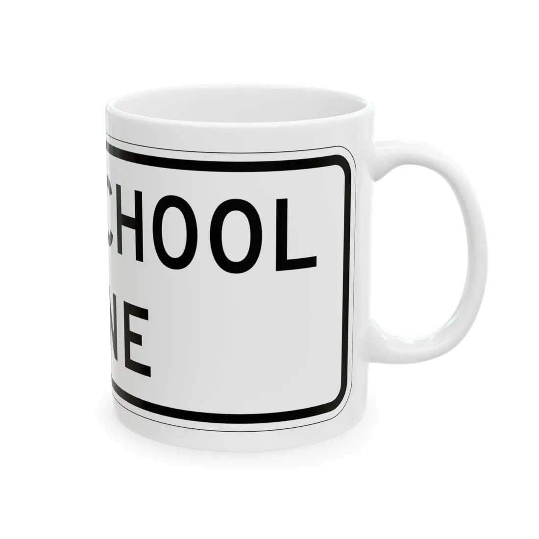 MUTCD-TX S5-2aTP (Texas) (Road Sign) White Coffee Mug - Go Mug Yourself