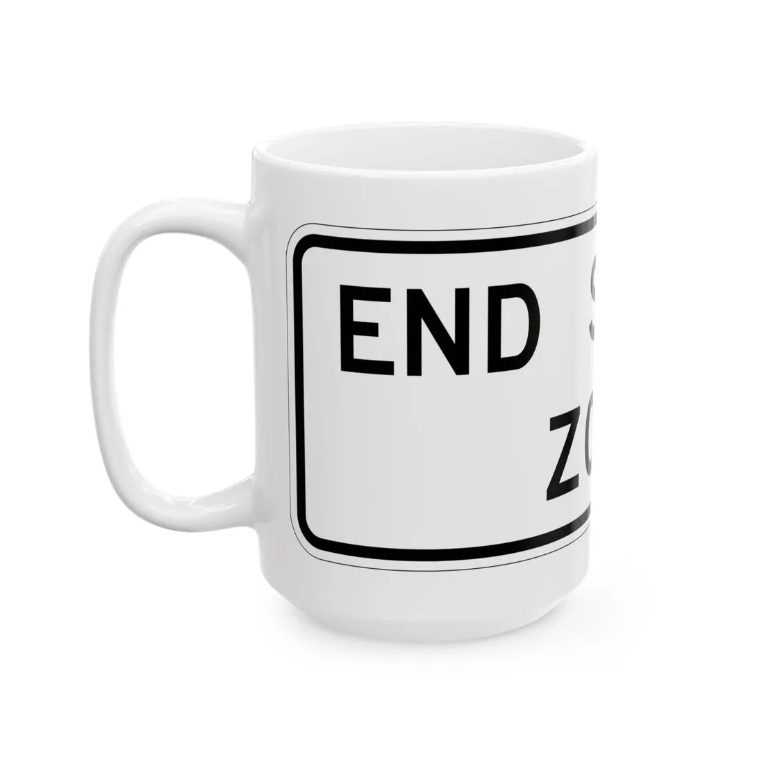 MUTCD-TX S5-2aTP (Texas) (Road Sign) White Coffee Mug - Go Mug Yourself