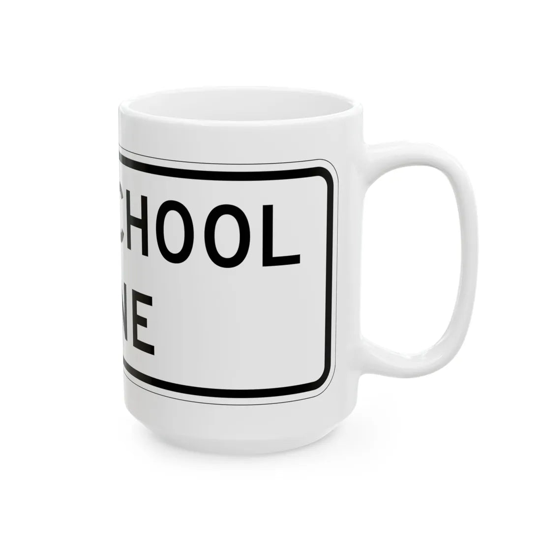 MUTCD-TX S5-2aTP (Texas) (Road Sign) White Coffee Mug - Go Mug Yourself