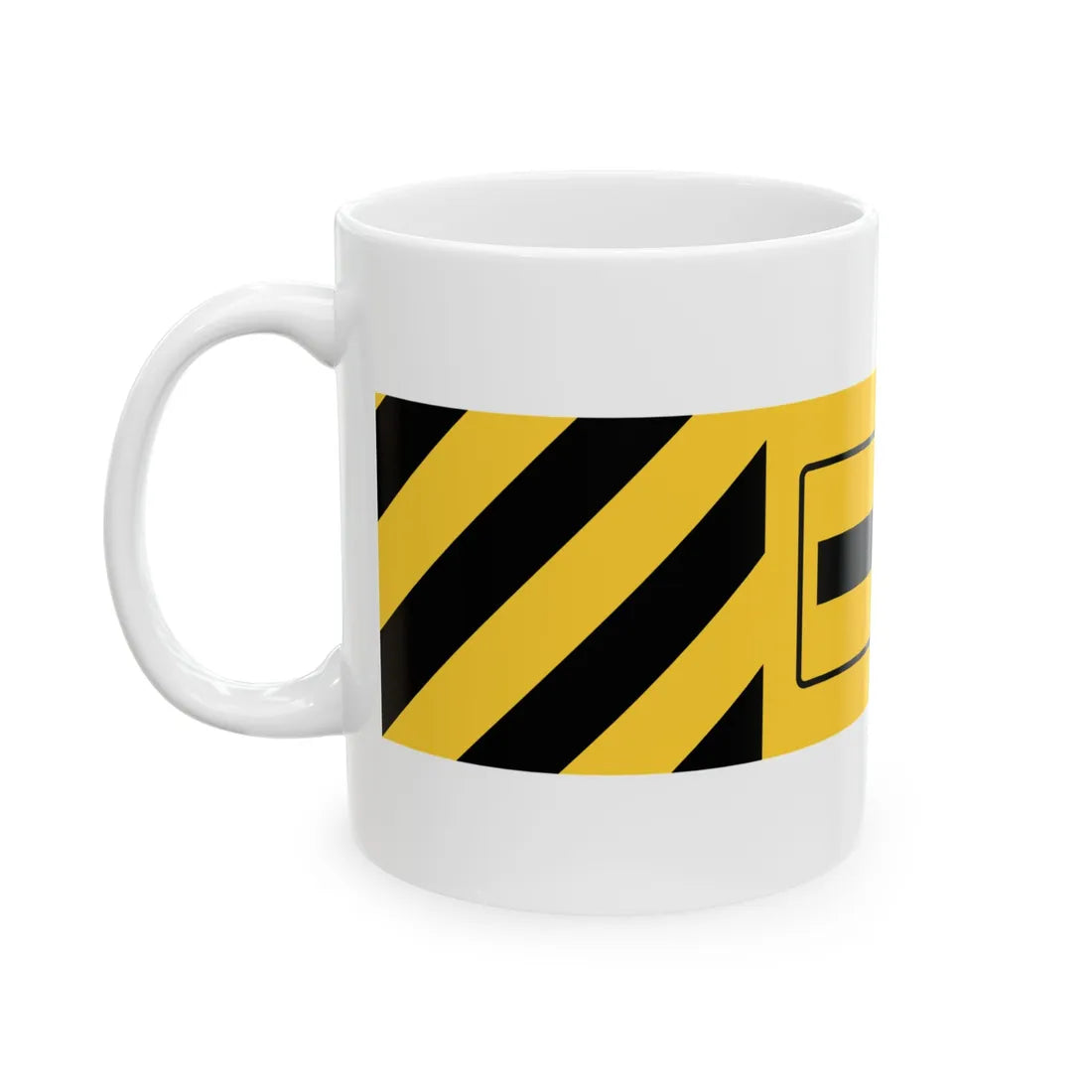 MUTCD-TX W1-9T-R (Texas) (Road Sign) White Coffee Mug - Go Mug Yourself