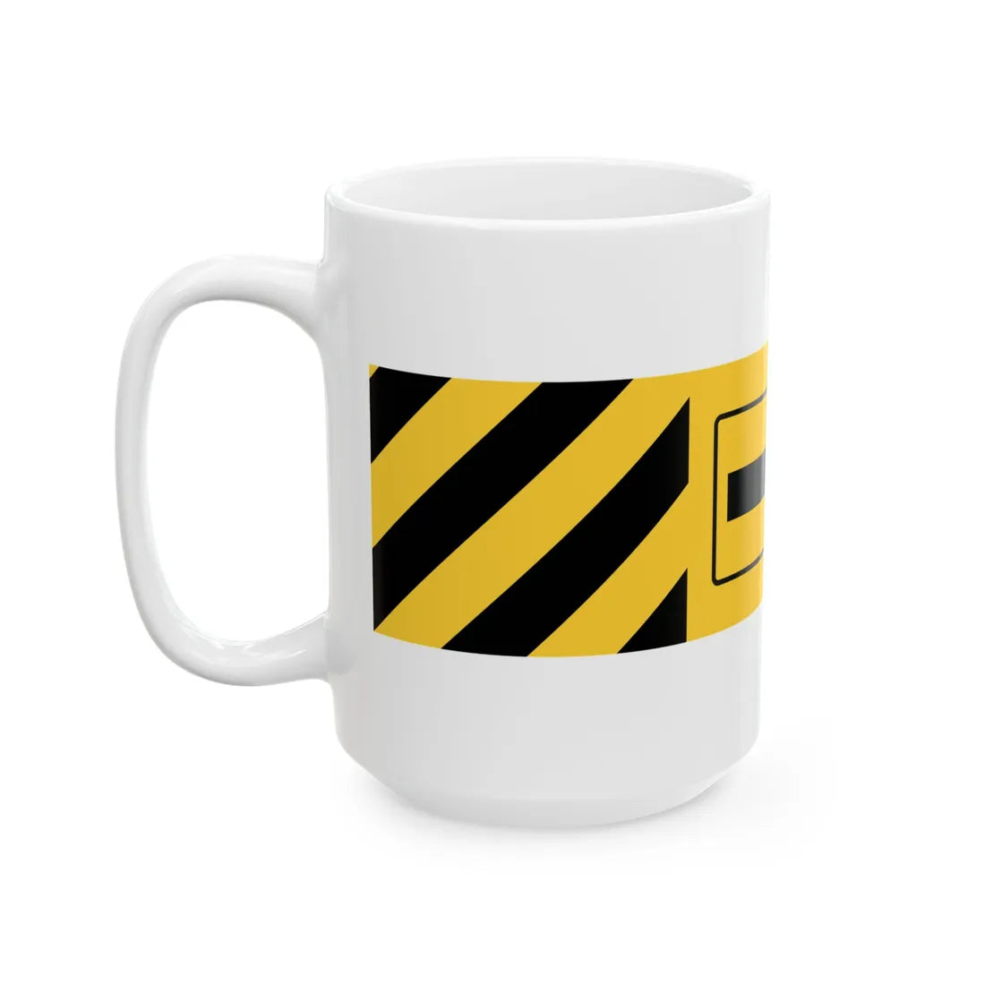 MUTCD-TX W1-9T-R (Texas) (Road Sign) White Coffee Mug - Go Mug Yourself