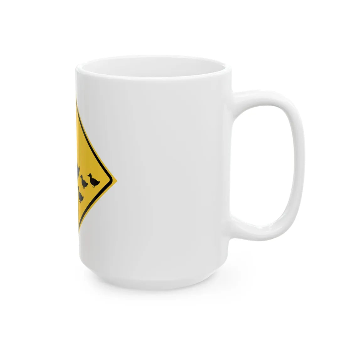 MUTCD-TX W11-25T (Texas) (Road Sign) White Coffee Mug - Go Mug Yourself