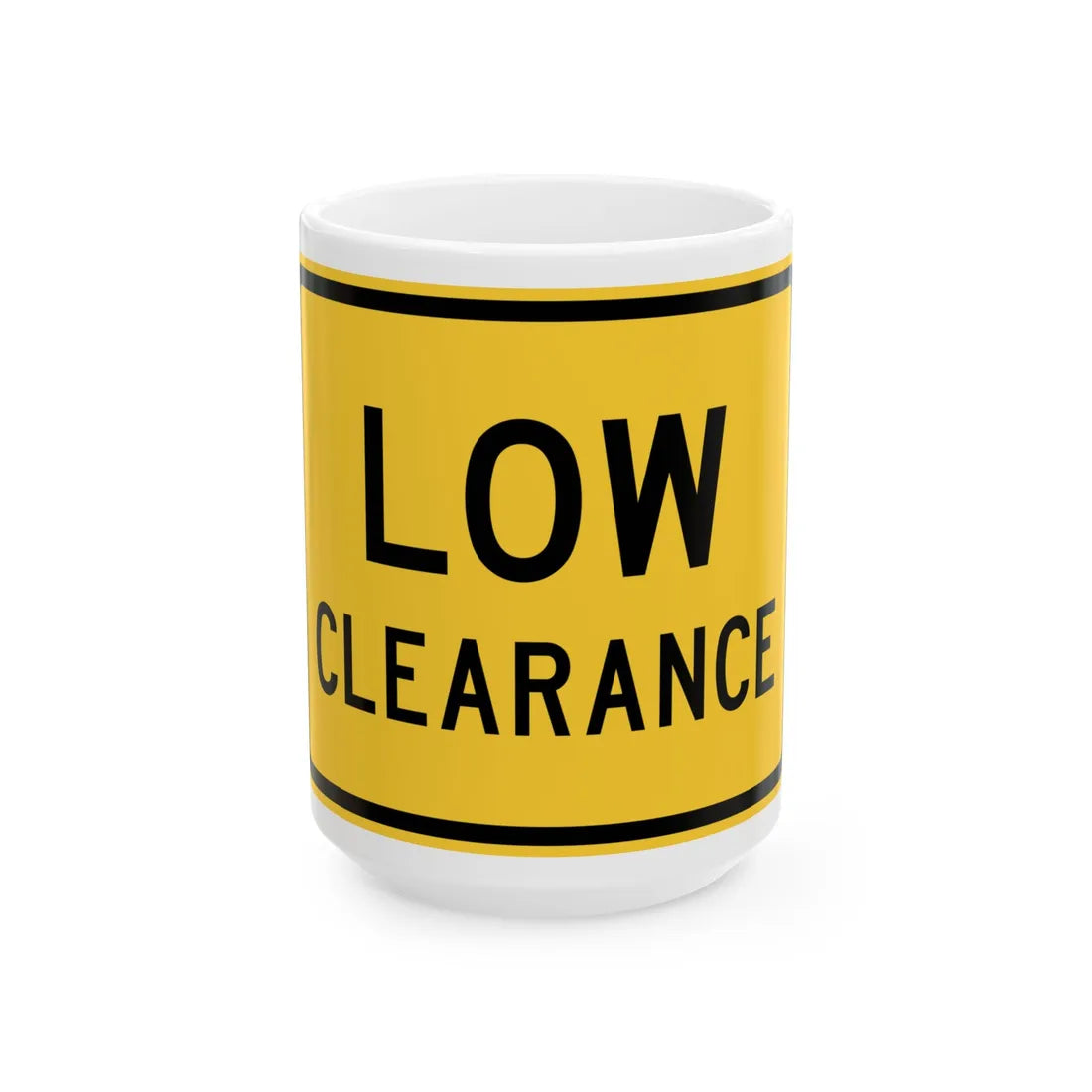 MUTCD-TX W12-2TP (Texas) (Road Sign) White Coffee Mug 15oz - Go Mug Yourself
