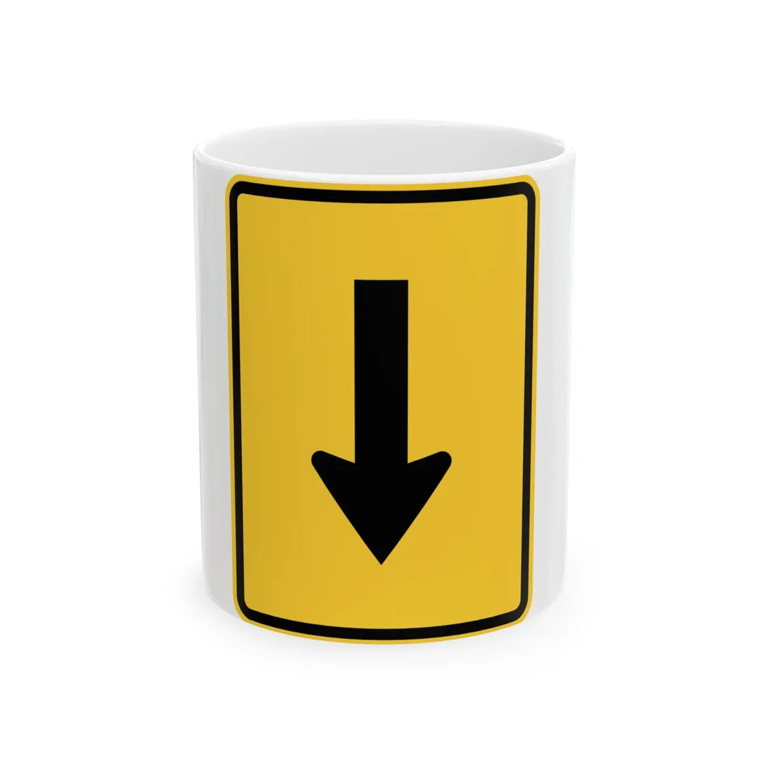 MUTCD-TX W12-3TP (Texas) (Road Sign) White Coffee Mug 11oz - Go Mug Yourself