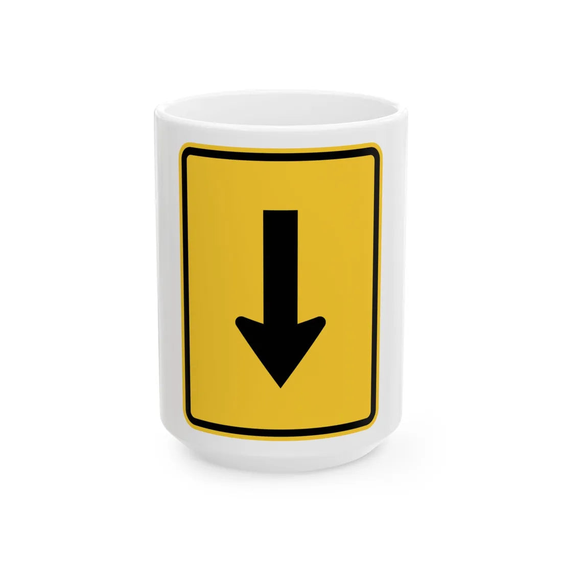 MUTCD-TX W12-3TP (Texas) (Road Sign) White Coffee Mug 15oz - Go Mug Yourself