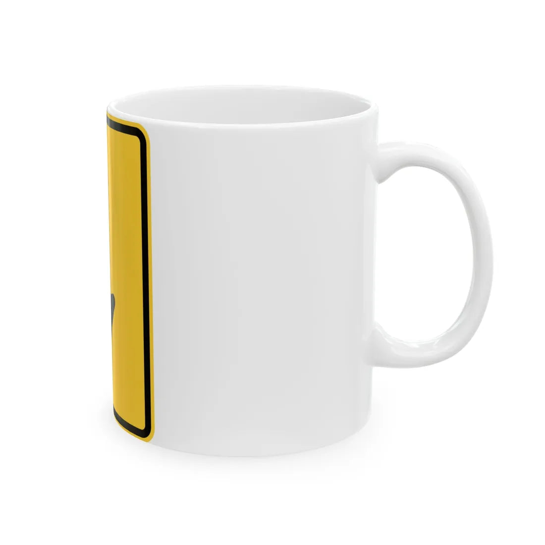 MUTCD-TX W12-3TP (Texas) (Road Sign) White Coffee Mug - Go Mug Yourself
