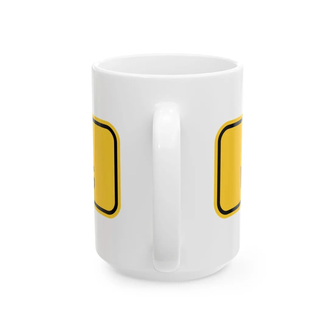MUTCD-TX W13-8T (Texas) (Road Sign) White Coffee Mug - Go Mug Yourself