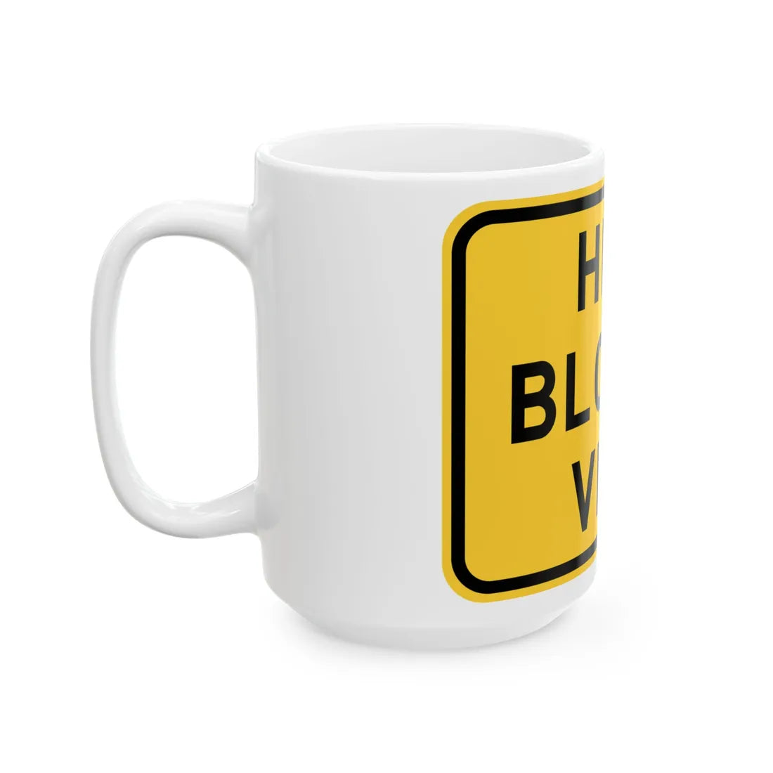 MUTCD-TX W7-6TP (Texas) (Road Sign) White Coffee Mug - Go Mug Yourself