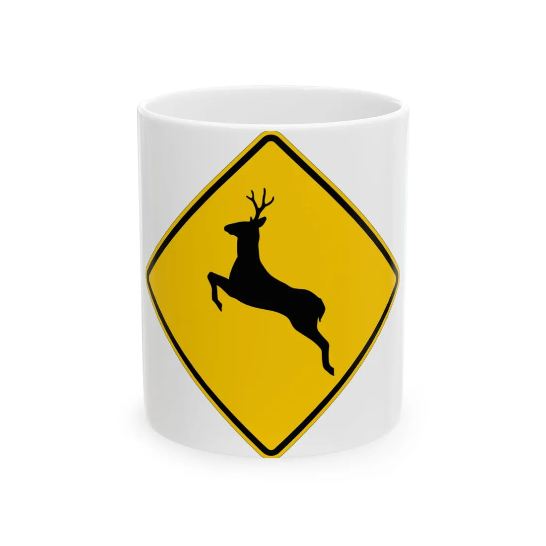 MUTCD-UT WS11-3a (Utah) (Road Sign) White Coffee Mug 11oz - Go Mug Yourself