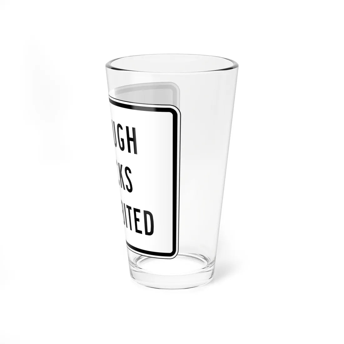 MUTCD-VA R5-V3 (Virginia) (Road Sign) Pint Glass 16oz - Go Mug Yourself