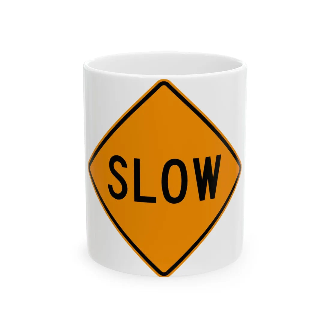 MUTCD-VA TW21-V10 (Virginia) (Road Sign) White Coffee Mug 11oz - Go Mug Yourself