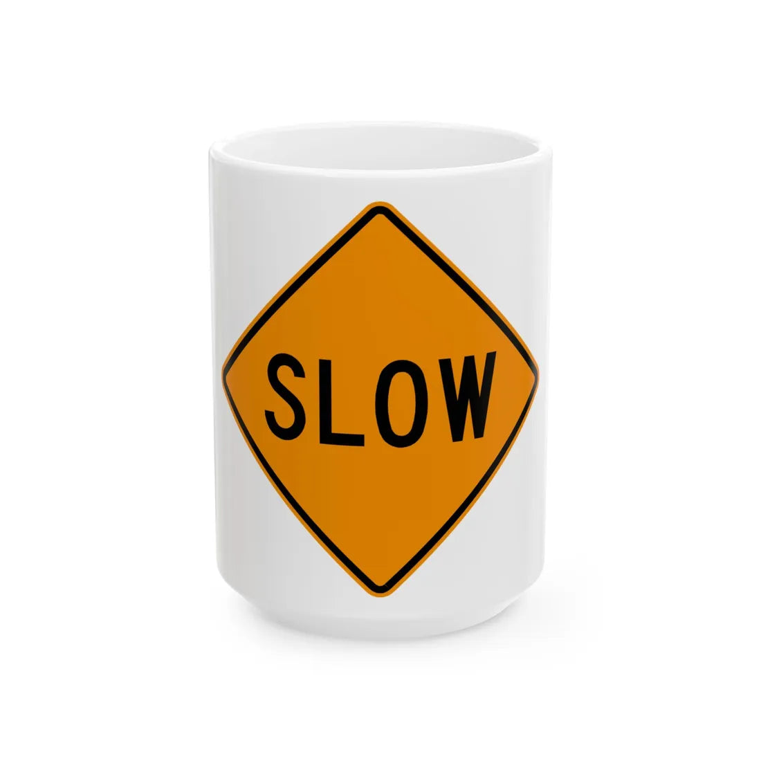 MUTCD-VA TW21-V10 (Virginia) (Road Sign) White Coffee Mug 15oz - Go Mug Yourself