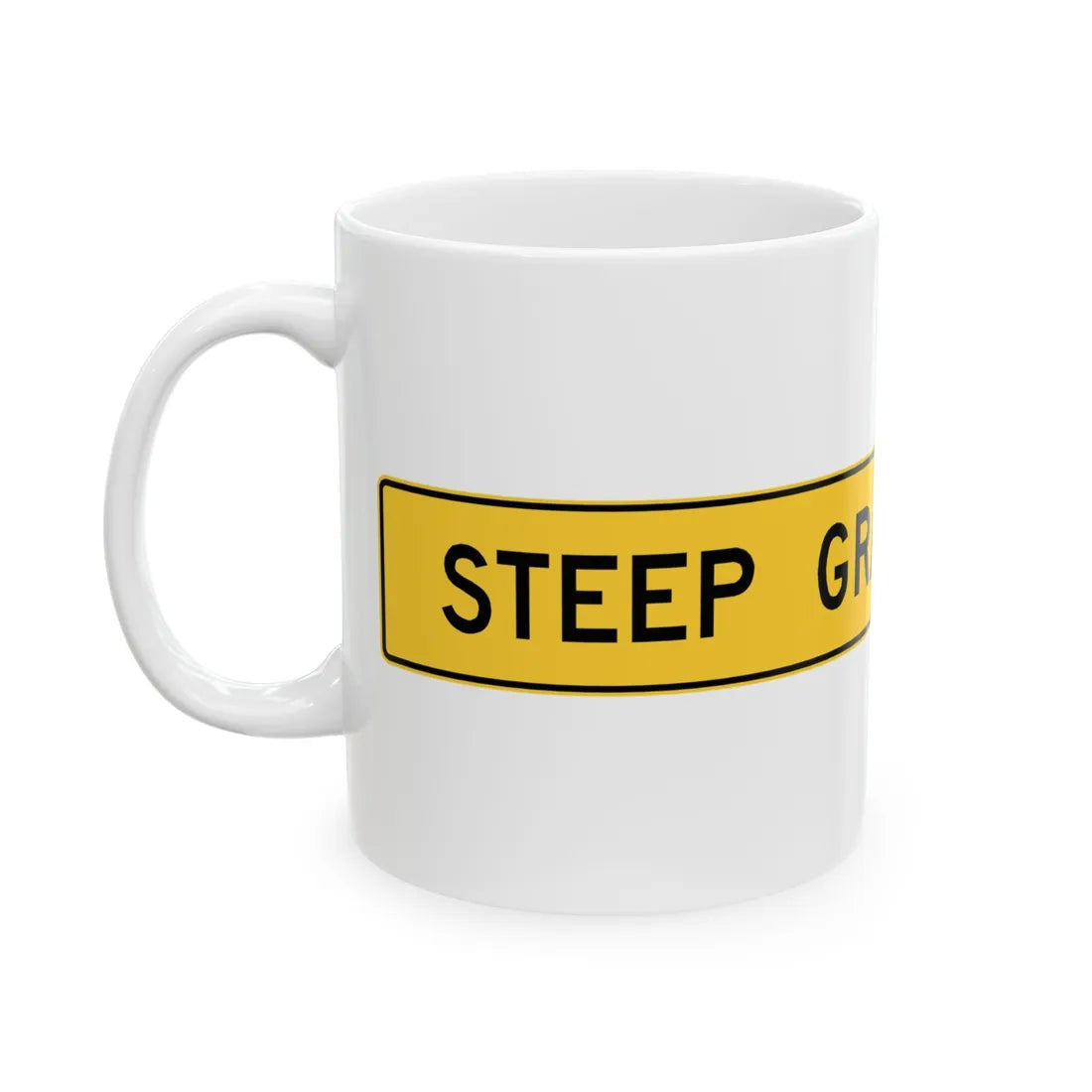 MUTCD-VA W7-VP1 (Virginia) (Road Sign) White Coffee Mug - Go Mug Yourself