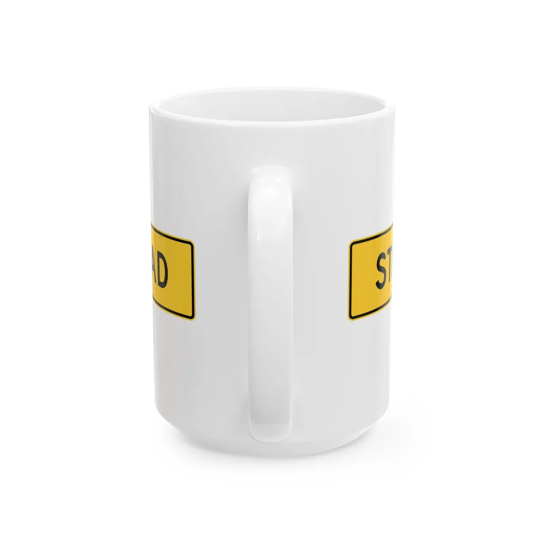 MUTCD-VA W7-VP1 (Virginia) (Road Sign) White Coffee Mug - Go Mug Yourself