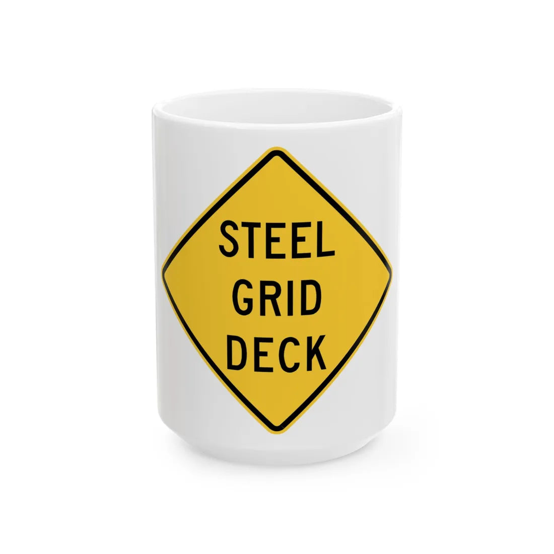 MUTCD-VA W8-V1 (Virginia) (Road Sign) White Coffee Mug 15oz - Go Mug Yourself