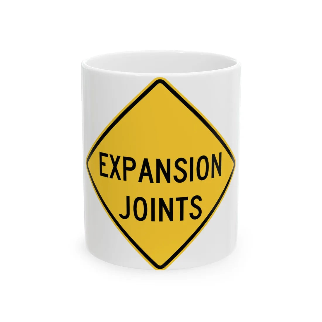 MUTCD-VA W8-V2 (Virginia) (Road Sign) White Coffee Mug 11oz - Go Mug Yourself